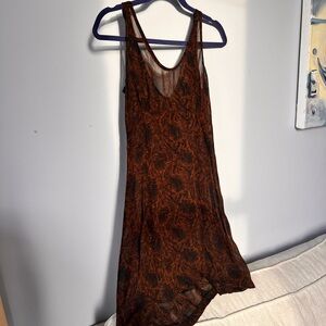 Betsey Johnson Brown Sleeveless Dress